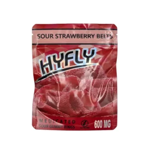 Hyfly Gummies Sour Strawberry Belts